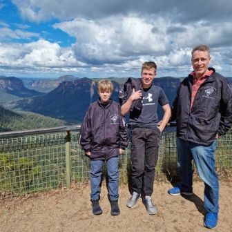 Ben, Campbell & Harry On Our Blue Mountains Trike Tour