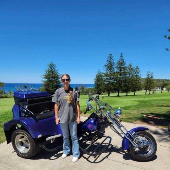 Bev﻿ & Caitlin in their 2 hour Central Coast Trike Tour