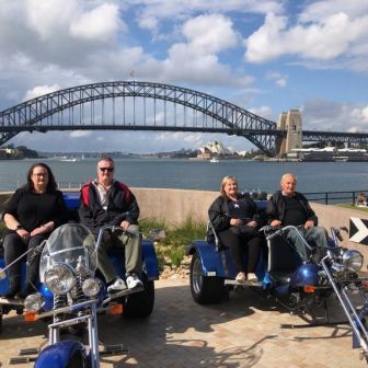 Christine, Sharyn, Gerry & David's Sydney Trike Tour