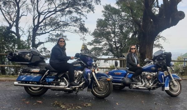 Harley tour sea cliff bridge