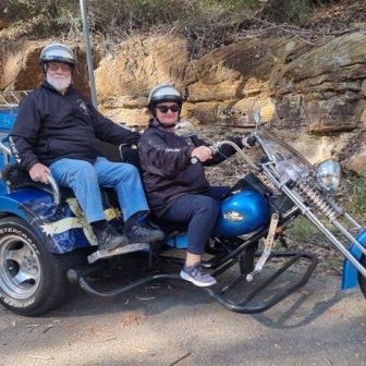 Dianne & John Enjoying Our 45 Minute Lower Blue Mountain Trike Tour