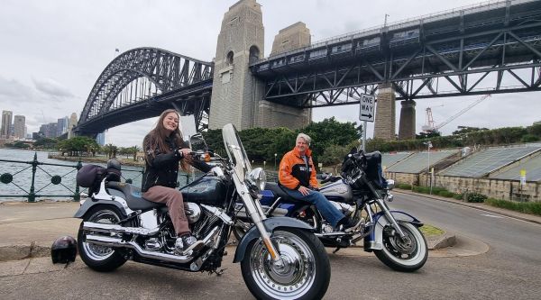 Wild ride australia tour motorcycle sydney harbour bridge opera house