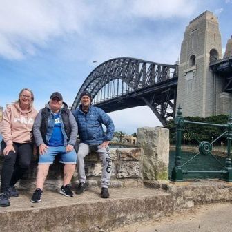 Kristana, Kaylene & Paul enjoying our 30 minute Harbour Bridge Trike Tour