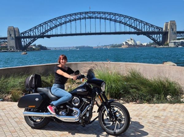 Wild ride sydney harley tour opera house harbour bridge