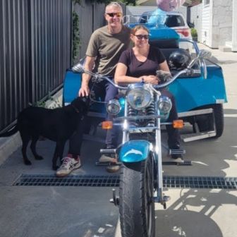 Michelle & Brian on their Central Coast Trike Tour