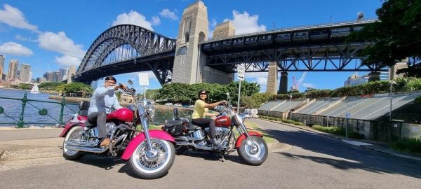 Wild ride harbour bridge sydney harley davidson