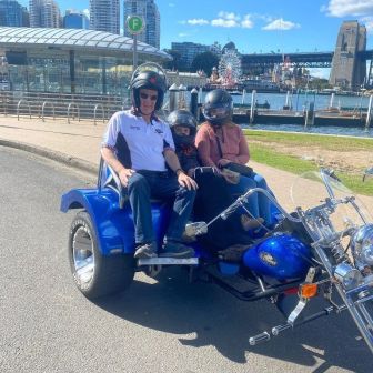 Vicki,﻿ Paul & James Harbour Bridge Trike Tour