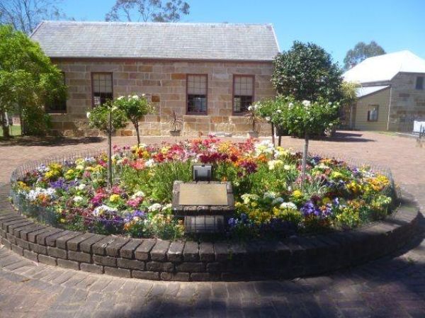 Ebeneezer church flowers in bloom