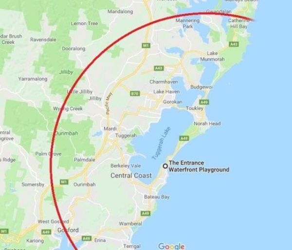 Pelican map gosford